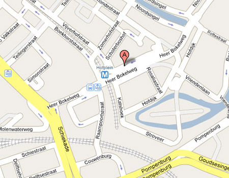 Google Maps Rotterdam buurt van het centrum